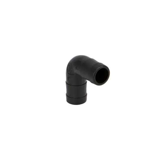 1" 90° Poly Hose Barb Elbow
