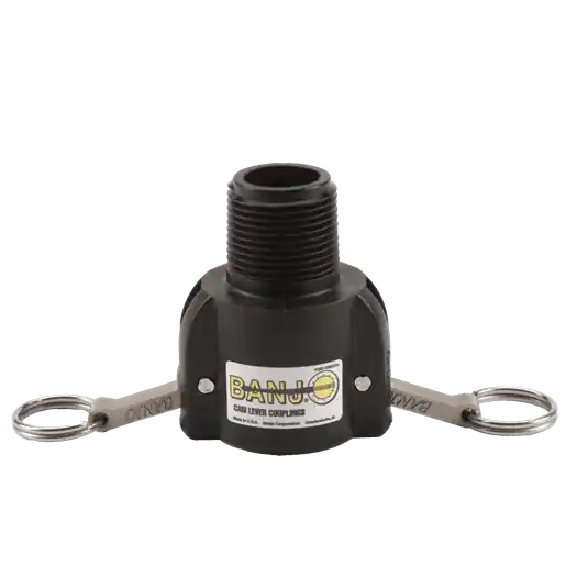 1" Female Coupler X 1" Male Thread Poly Cam Lever Coupling