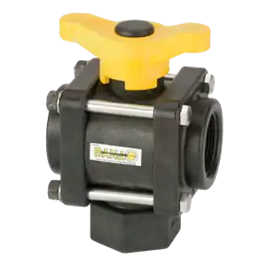 1-1/2" 3 Way Bottom Load Ball Valve