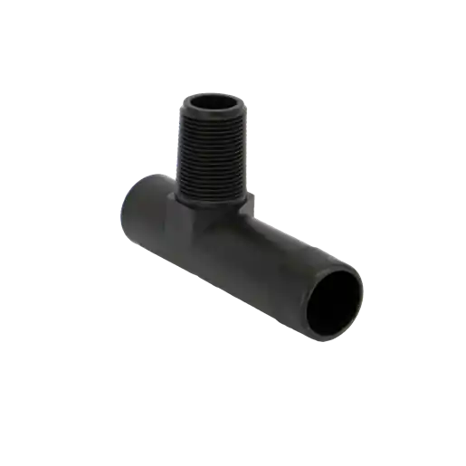 1-1/2" x 1" 90° Poly Hose Barb Elbow