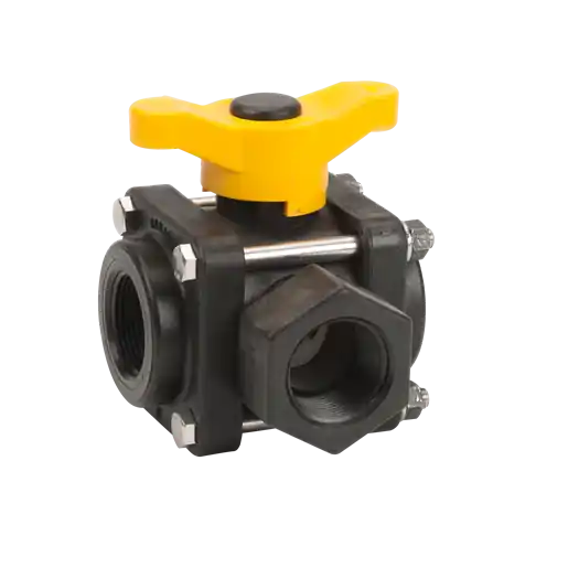 1-1/4" 3 Way Side Load Ball Valve