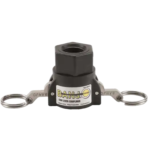 ¾" Female Coupler X ½" Female Thread Poly Cam Lever Coupling