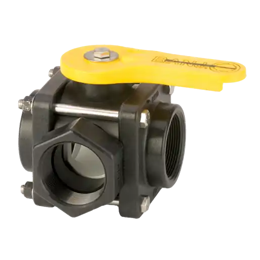 2" 3 Way Side Load Ball Valve