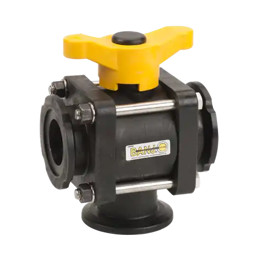 2" 3-Way Bottom Load Manifold Flanged Valve