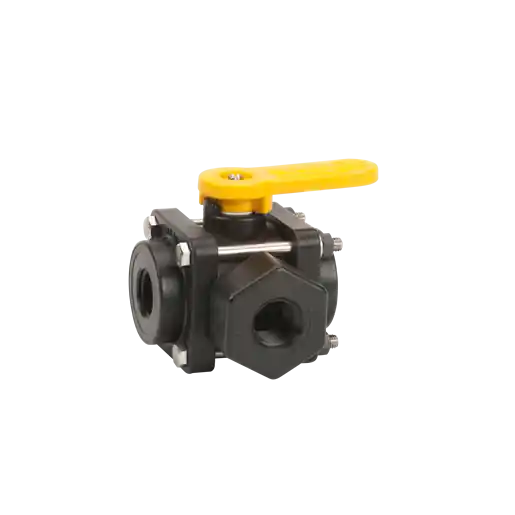 3/4" 3 Way Side Load Ball Valve