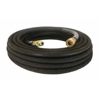 3/8" ID x 100‘ Pressure Washer Hose 4000 PSI (Gray) with Quick Connects