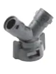 45° Double Elbow w/ Gasket Quick Attach Adapter