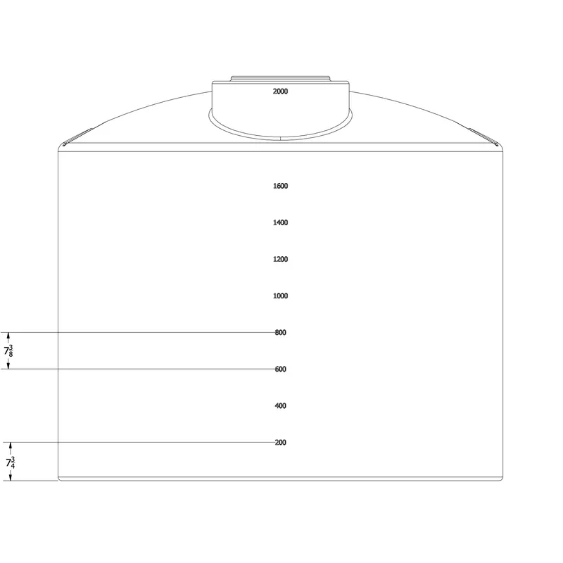 Norwesco 2000 Gallon Vertical Storage Tank