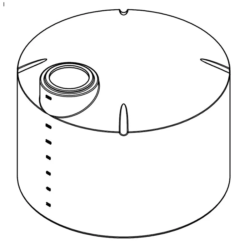 Norwesco 1550 Gallon Vertical Storage Tank