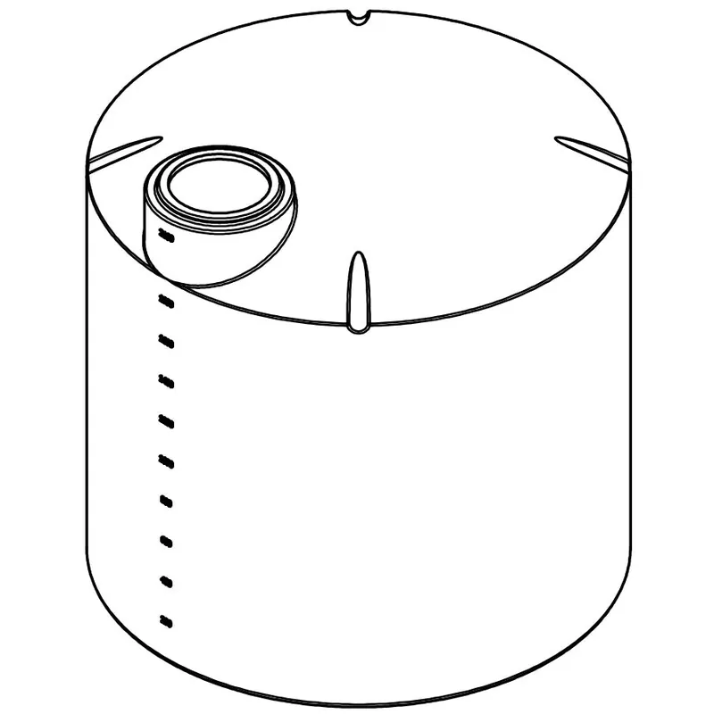 Norwesco 2100 Gallon Vertical Storage Tank