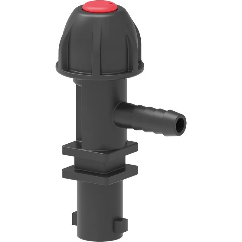 413413 Single Outlet Single Barb Nozzle Body for Dry Boom - Top Mount DCV - 3/4" Barb - Arag
