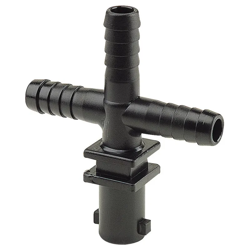 413132 Single Outlet Triple Barb Nozzle Body for Dry Boom - 1/2" Barbs - Arag