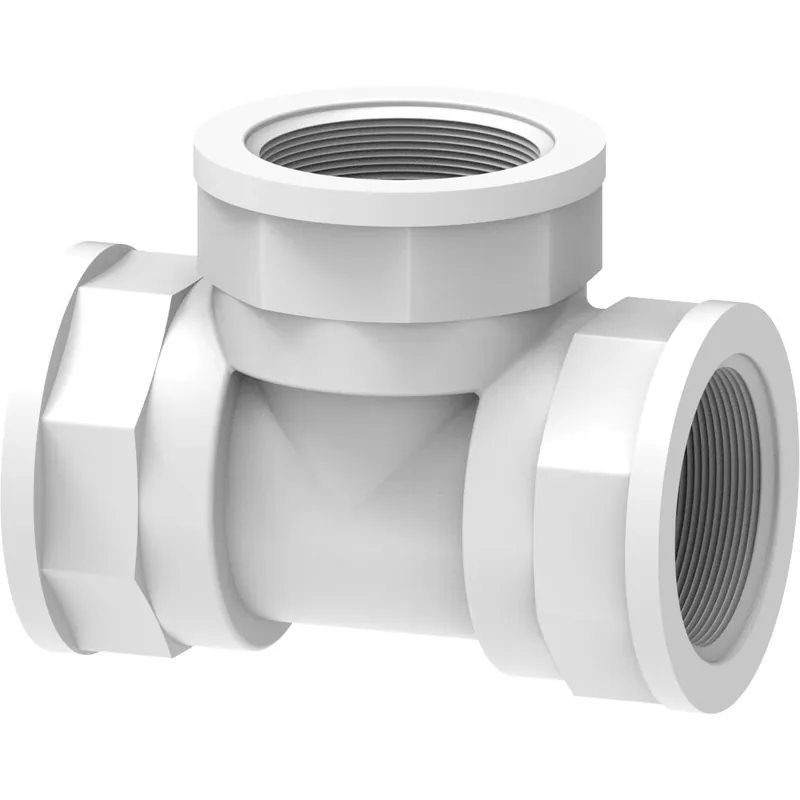 1-1/4" Female NPT Tee Fitting - Nylon PA