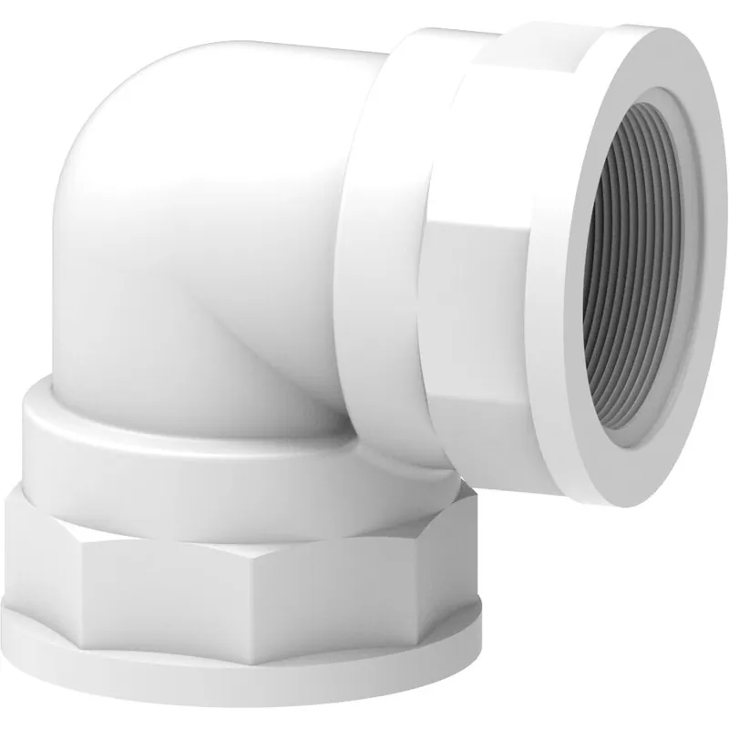 1/2" Female x Female NPT Elbow Coupler - Nylon (PA)