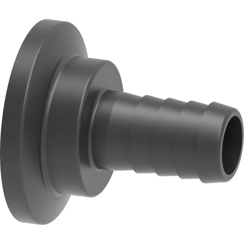 2" Standard Port Flanged Fitting with 1" Straight Hose Barb - Arag