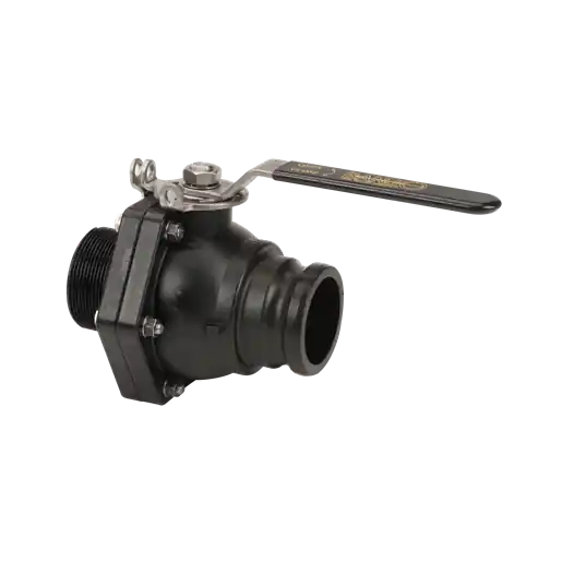 3" Full Port Male Adapter X 3" Male NPT Valve With Stainless Steel Ball, Stem & Handle