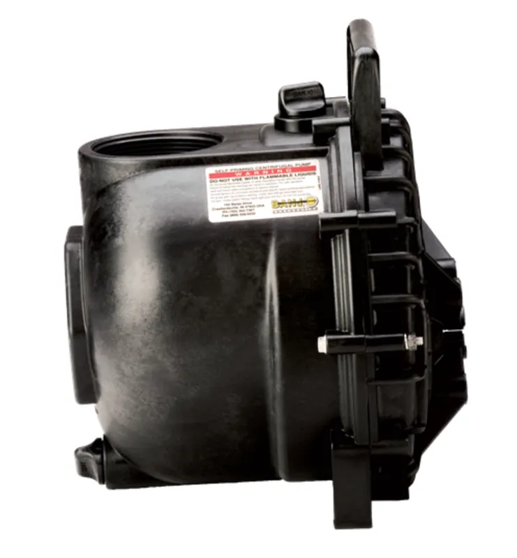3" Poly Pump Only with 3/4" Shaft & 4 Vane Impeller- FKM