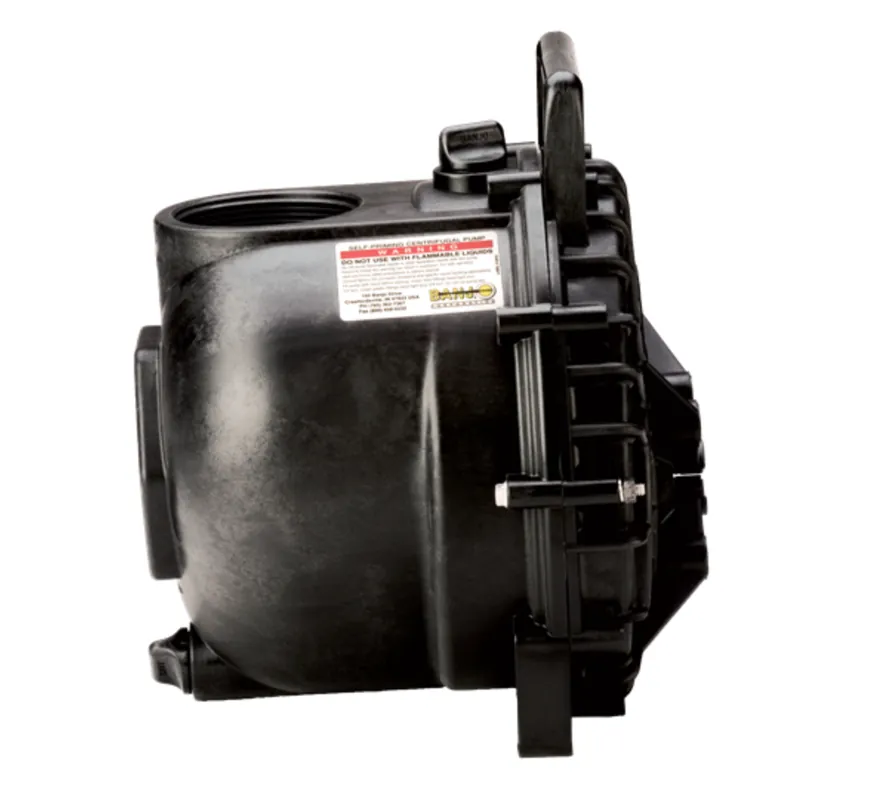 3" Poly Pump Only With ¾" Shaft & 4 Vane Impeller