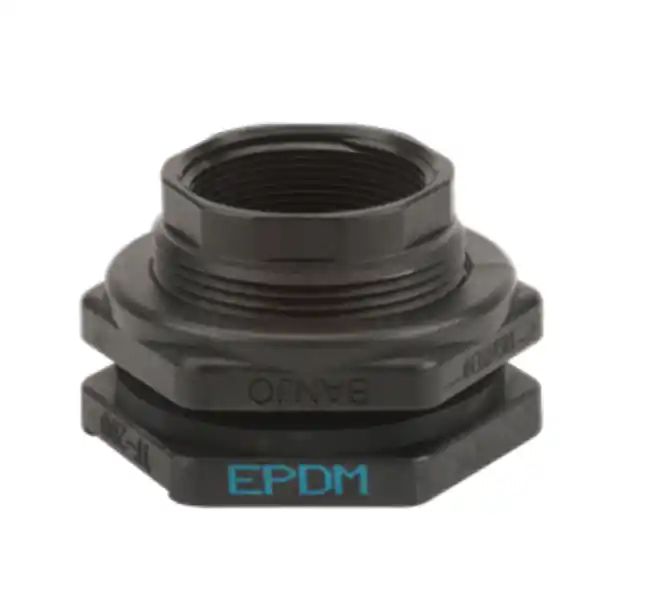 2" Poly Bulkhead Tank Fitting with EPDM Gasket