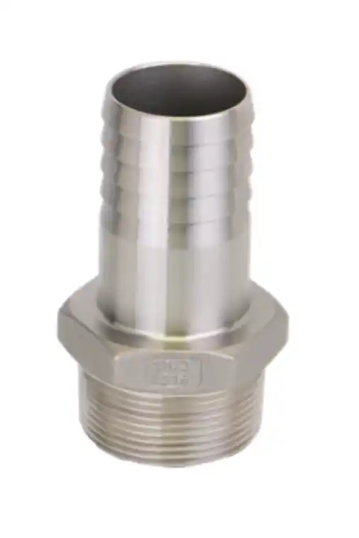 1½" Male Thread X 1½" Stainless Steel Hose Shank