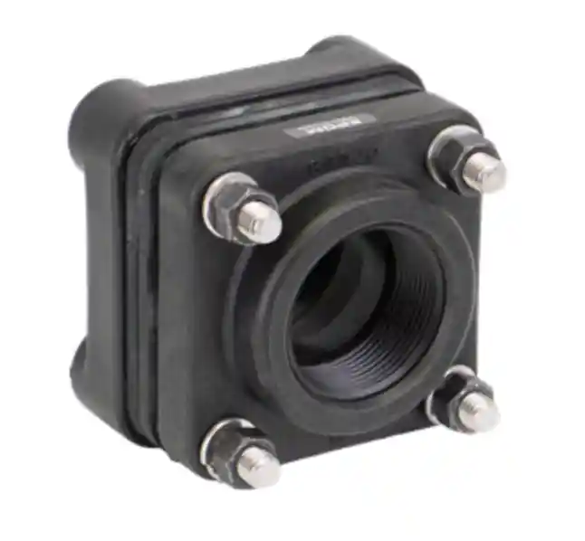 1-½" X 2" Threaded Bolted Tank Flange with EPDM Gasket