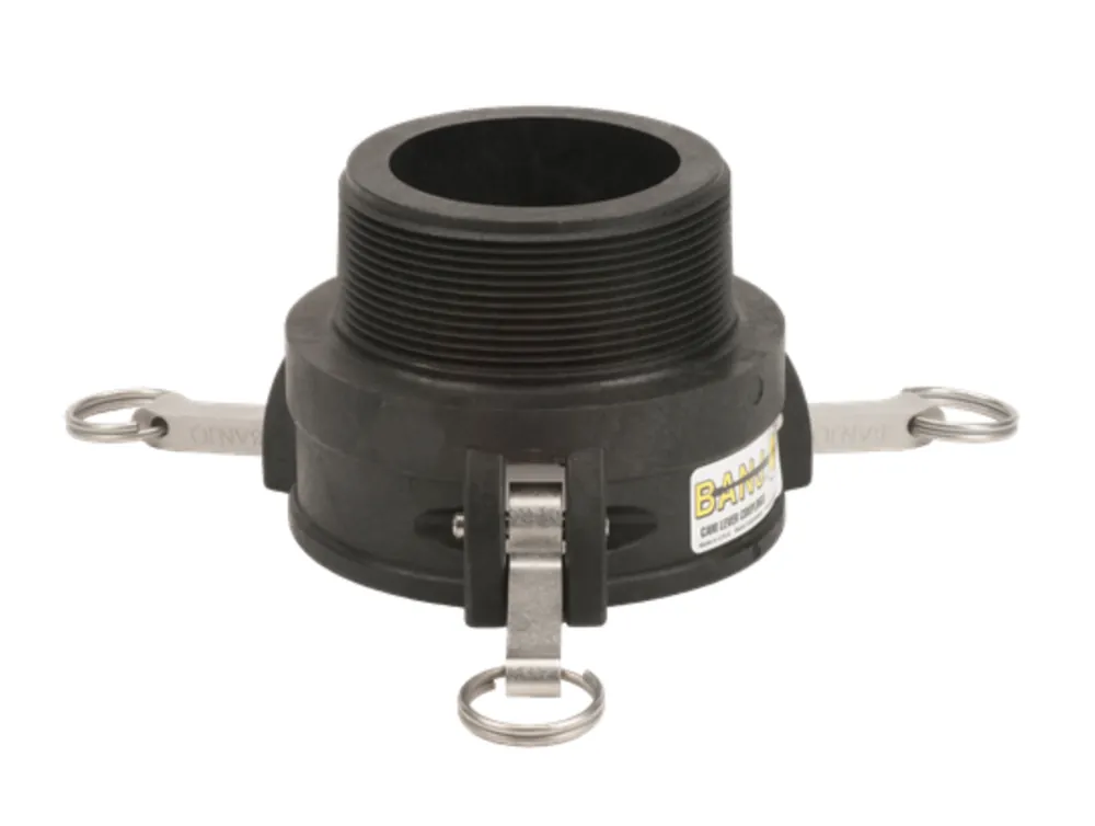 4" Female Coupler X 4" Male Thread Poly Cam Lever Coupling