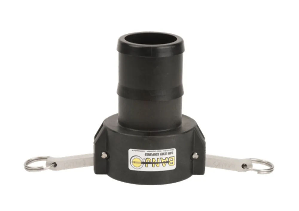 3" Female Coupler X 3" Hose Shank Poly Cam Lever Coupling
