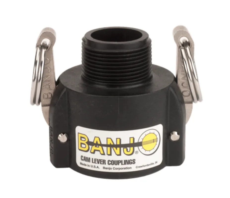 1-½" Female Coupler X 1-¼" Male Thread Poly Cam Lever