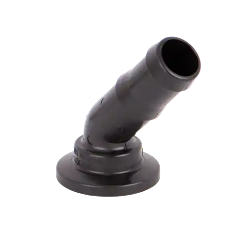 1" Flange X 1" 45° Hose Barb Elbow