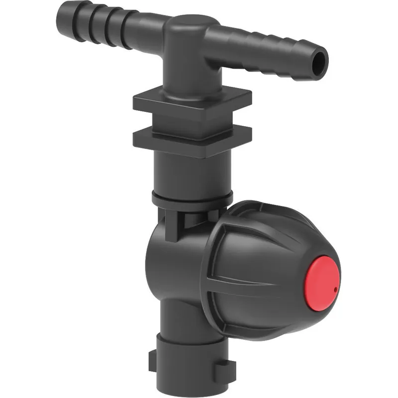 413223 Single Outlet Double Barb Nozzle Body for Dry Boom - Side Mount DCV - 3/4" Barbs - Arag