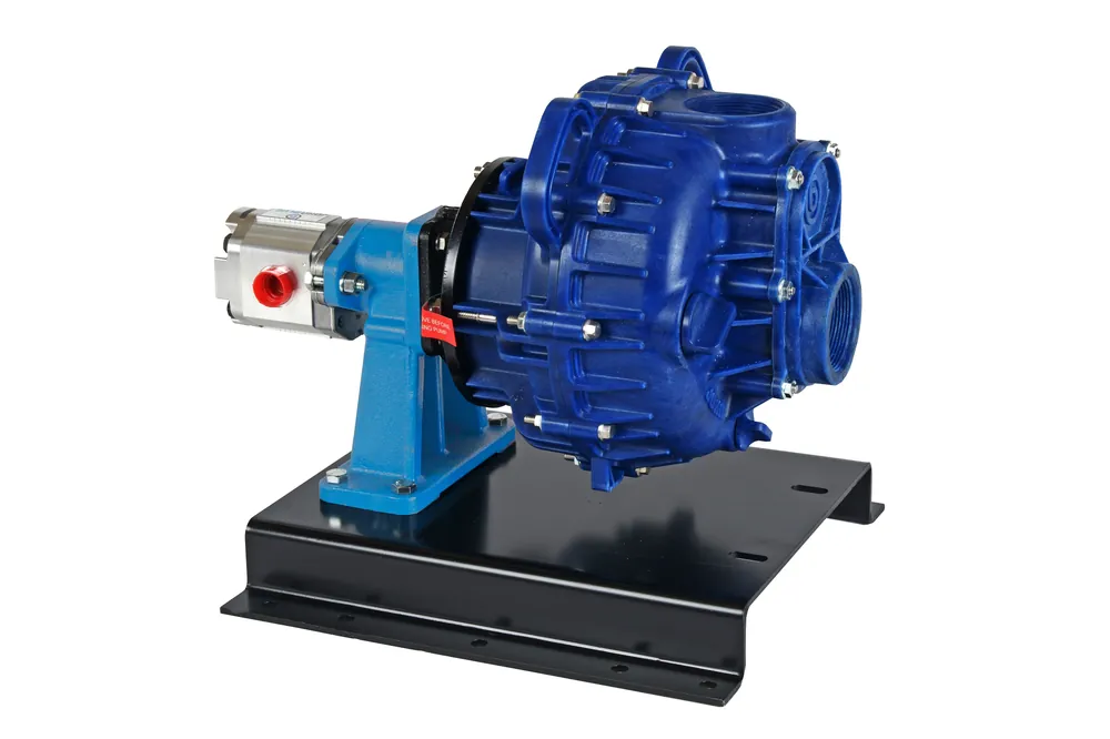 John Blue PSP-3240-PH2FLG 2" Poly Flanged Self-Priming Centrifugal Pump w/ Hydraulic Motor and Pedestal