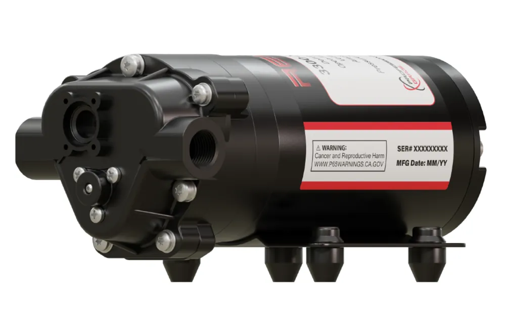 Remco 3323-2E1-82B Electric Diaphragm Pump (2.2GPM/60PSI, Bypass)