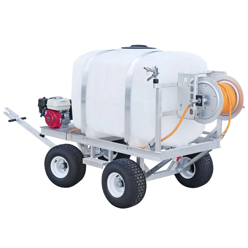 Kings Sprayers 200 Gallon 4-Wheel Sprayer with 15 gpm Diaphragm Pump & Manual Reel with 300‘ 1/2" ID Hose