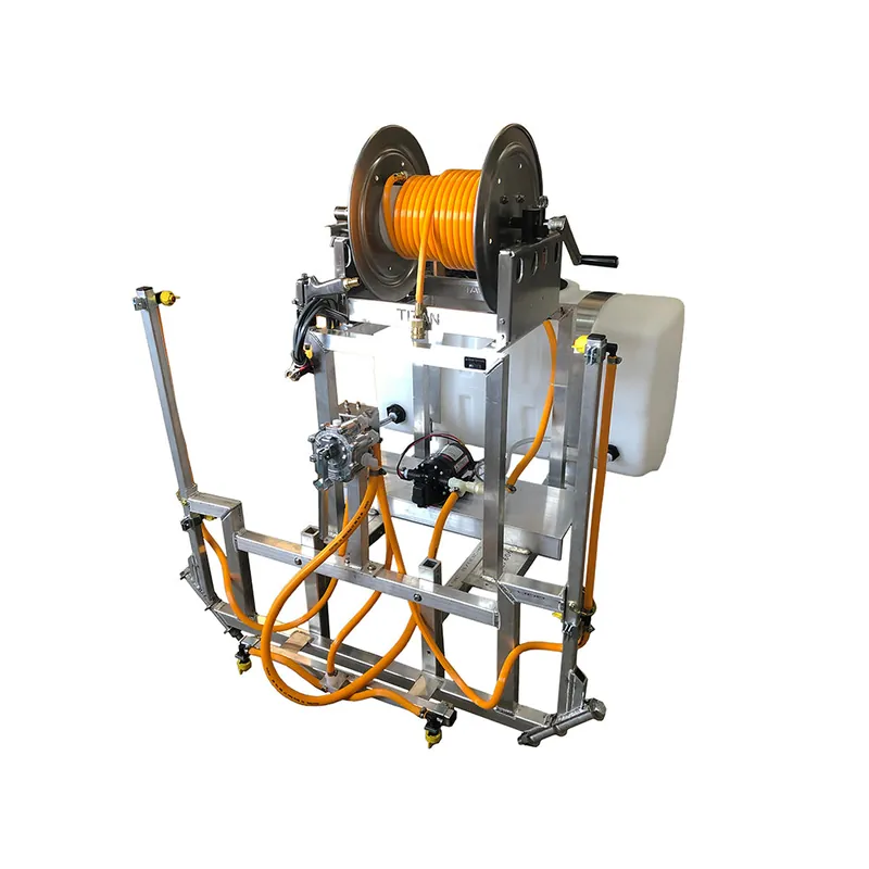 Kings Sprayers 50 Gallon Electric Skid Sprayer w/ 7 GPM 12V Pump, Manual Reel & 8‘ Spray Boom