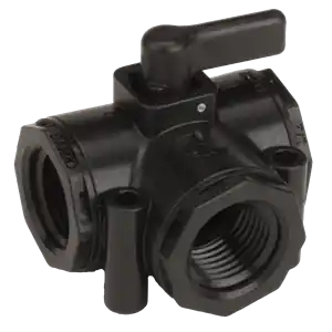1/2" Female NPT Side Load Poly Micro Valve