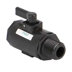 1/2" Female x Male NPT Poly Micro Valve