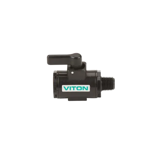 1/4" Female x Male NPT Poly Micro Valve