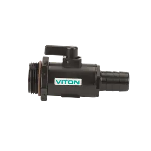 3/4" Hose Barb x 1" Male NPT Poly Micro Valve
