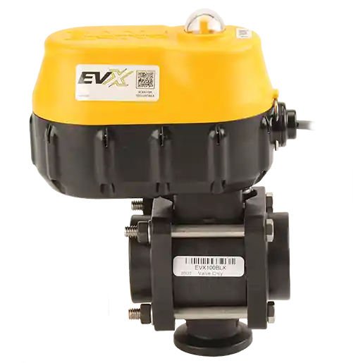 Banjo EVX150BL 1-1/2" 12V 3-Way Bottom Load Electric Bolted Ball Valve