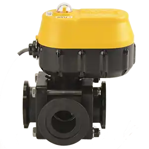 Banjo MEVXR200SL 2" 3-Way Side Load Manifold Flange 12V Electric Regulating Ball Valve
