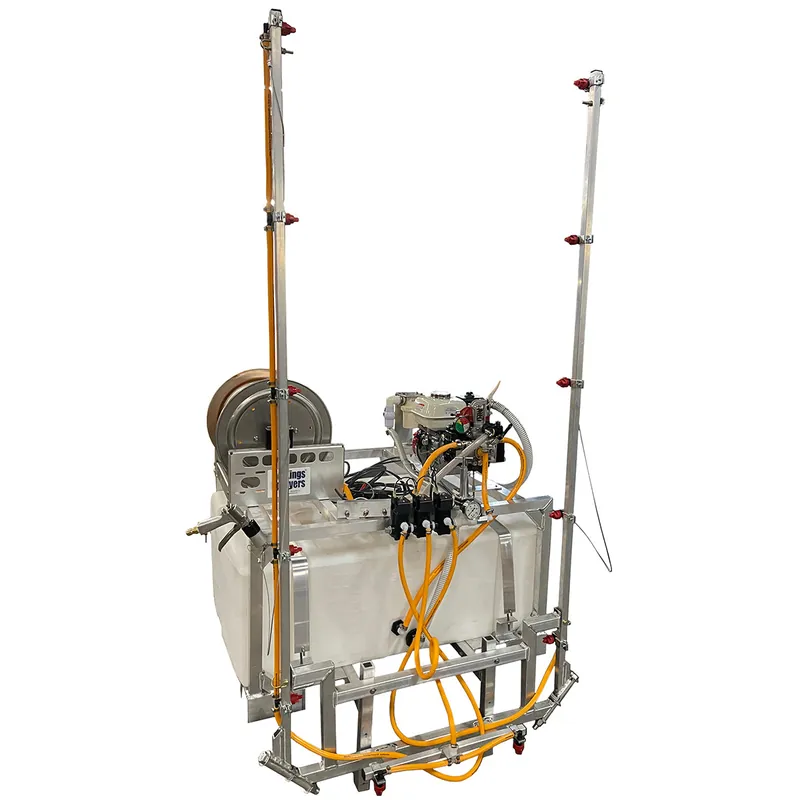 Kings Sprayers 100 Gallon UTV Skid Sprayer with 10 gpm Diaphragm Pump, 18‘ Spray Boom w/ Electric Shutoffs & Manual Hose Reel