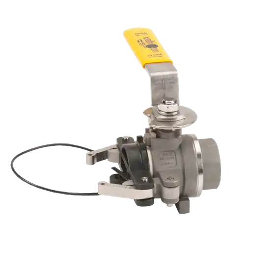 1" Stainless Steel Full Port Male X FPT NPT with PTFE Seals