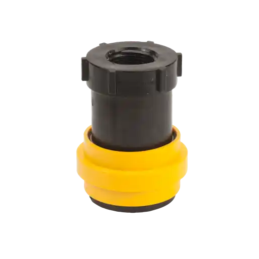 Female Dry Poppet Coupler, 1" Female NPT Threads With FKM Seals