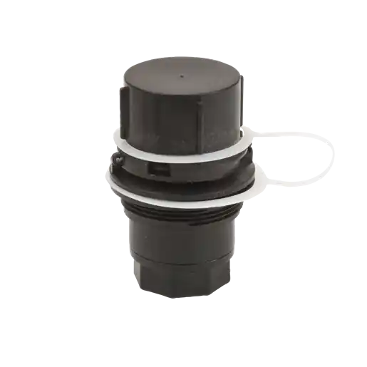Male Dry Poppet Adapter, With 2" Male Threaded Body 1" Female NPT Threads With FKM Seals