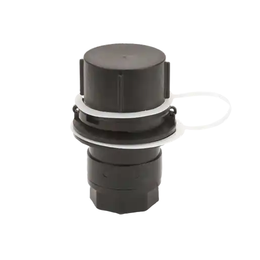 Male Dry Poppet Adapter, 1" Female NPT Threads w/ FKM Seals