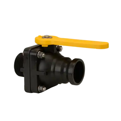 2" Male Adapter x 2" Male NPT Full Port "Stubby" Ball Valve