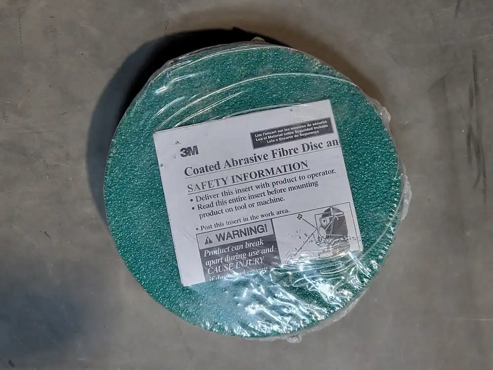 Green Corps 7" x 7/8" Fibre Discs 24 Grit 01923 (Bag of 20)