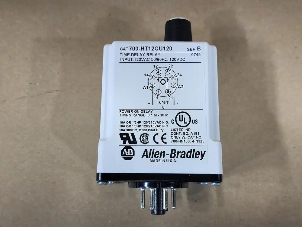 700-HT12CU120 Time Delay Relay 10 Amps, 120 VDC, 0.1 - 10 Min. Range