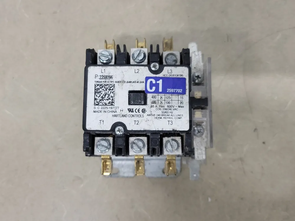 25 Amp, 3 Pole, 208/240 VAC Coil Contactor 2259996