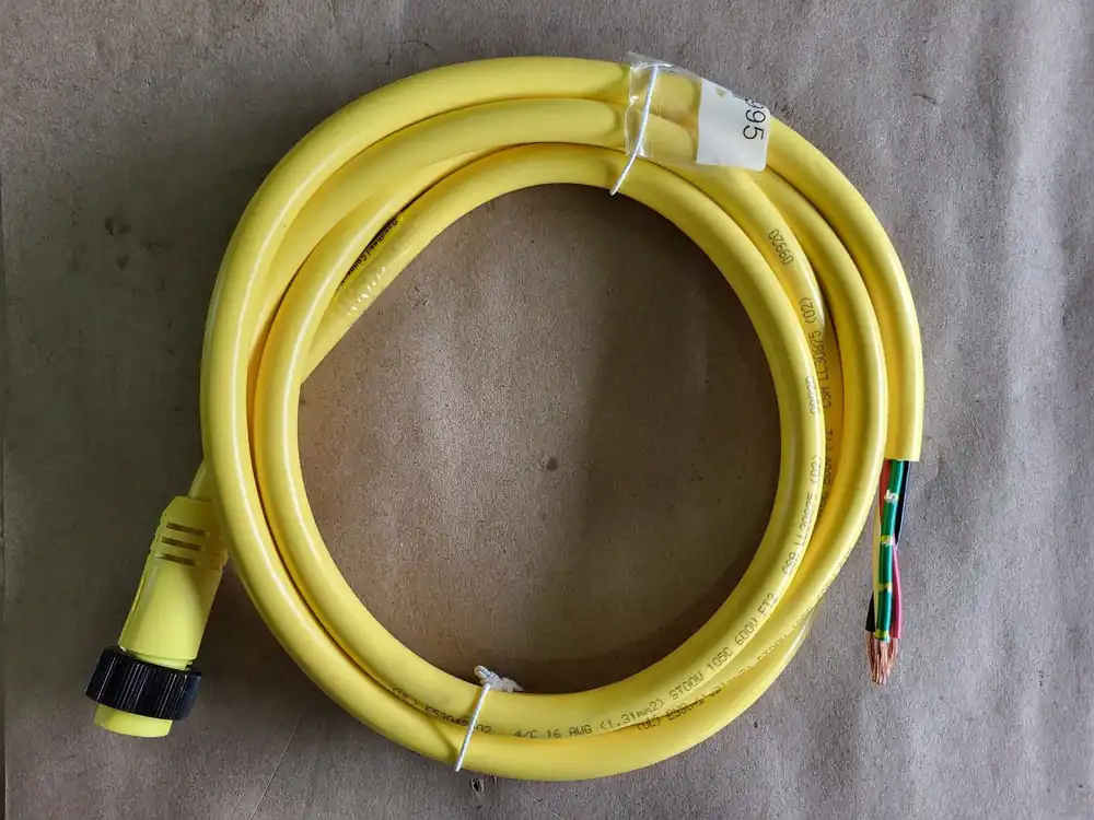 6‘ 16/4AWG 4P Male Straight PVC Cord 1300060995, P/N 104002A01F060